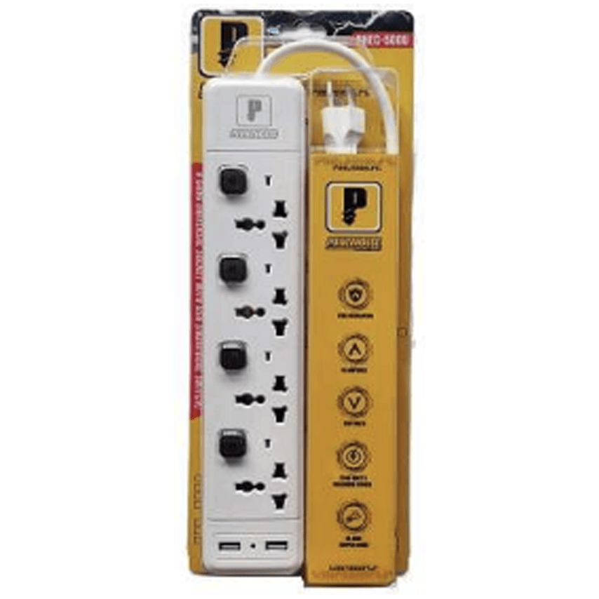 Powerhouse Electric Extension Cord With Individual Switch, USB And Overload Protection - KHM Megatools Corp. Powerhouse Electric Extension Cord With Individual Switch, USB And Overload Protection - KHM Megatools Corp.